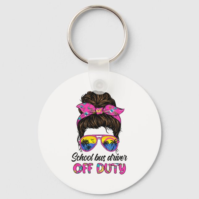 Chaveiro Cargueiro De Ônibus Da Escola Do Dia De Destrabalh (Frente)