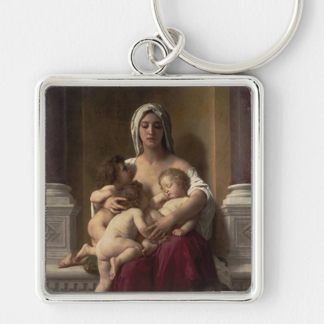 Chaveiro Caridade por William Adolphe Bouguereau (Frente)