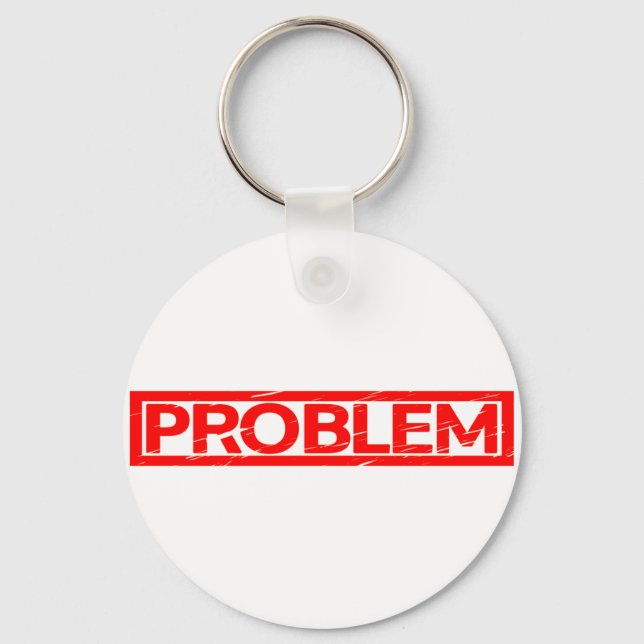 Chaveiro Carimbo de Problema (Frente)
