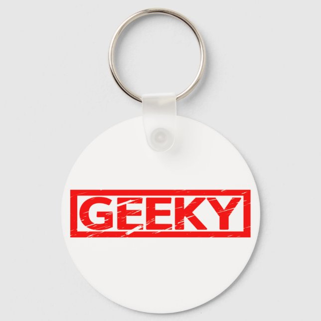 Chaveiro Carimbo Geeky (Frente)