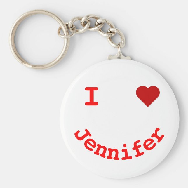 Chaveiro Carinha Sorrindo Personalizada no Coração (Frente)