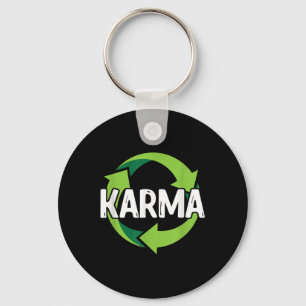 Chaveiro Carma Destino Meditação Reciclagem Ambiental P