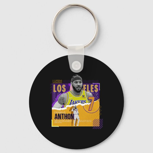Chaveiro Carmelo-anthony -basquete-pôster-de-papel-lakers A (Frente)