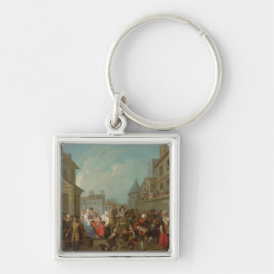 Chaveiro Carnaval da rua em Paris, 1757