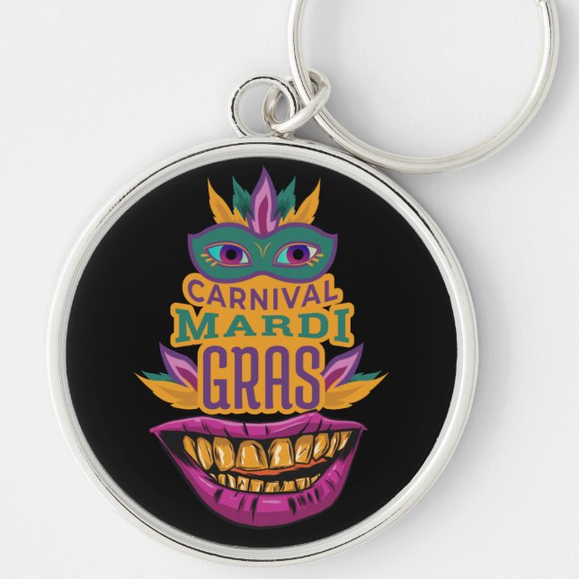 Chaveiro Carnaval de Nova Orleans 2022 - Mardi Gras (Frente)