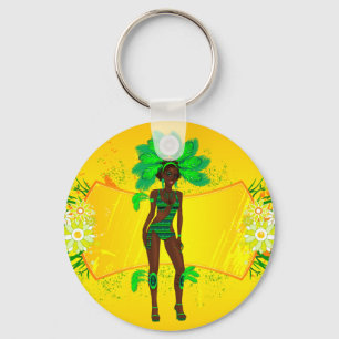 Chaveiro carnaval girl.ai verde