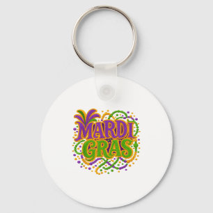 Chaveiro Carnaval Mardi Gras Terça-feira Gorda Gancho de Tr