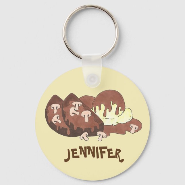 Chaveiro Carne de animais domésticos personalizada Loaf Mea (Frente)