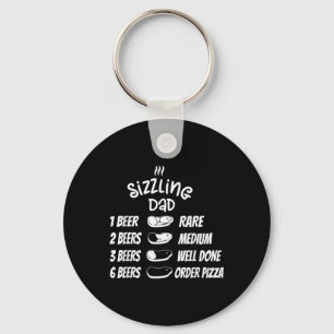 Chaveiro Carne de Pai Sizzling Cerveja Pizza Divertido Chur