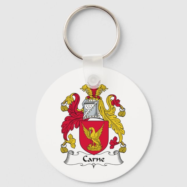 Chaveiro Carne Family Crest (Frente)