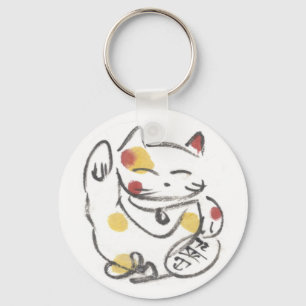 Chaveiro carnudo de Maneki Neko