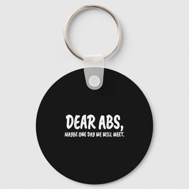Chaveiro Caro Abs, Talvez Um Dia Iremos Encontrar Gym Gift  (Frente)