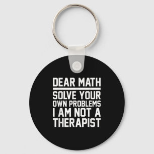Chaveiro Caro Design de Humor Matemático Resolve Problemas 