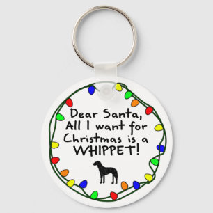 Chaveiro Caro Papai noel Whippet