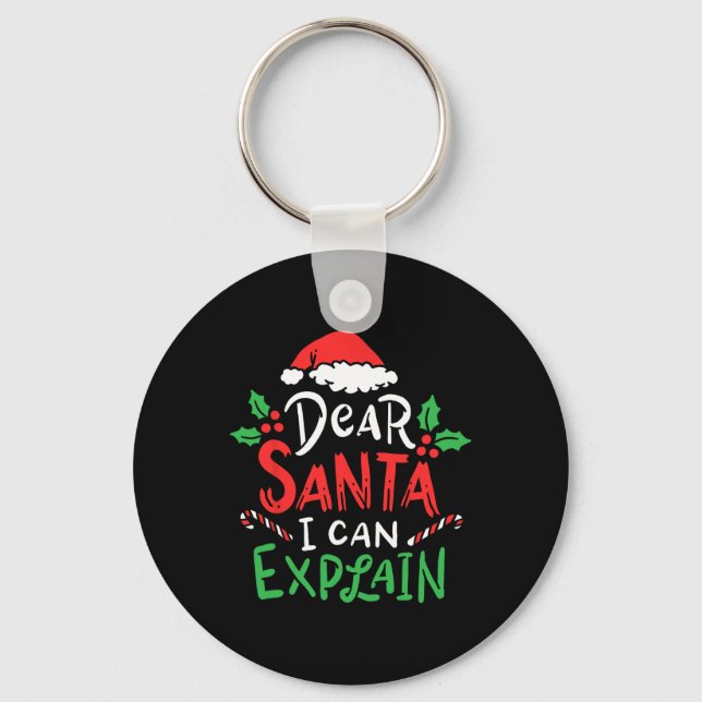 Chaveiro Caros Papais noeis De Natal Posso Explicar Papais  (Frente)