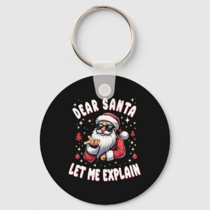 Chaveiro Caros Papais noeis, Deixe-me explicar Natal Pajama
