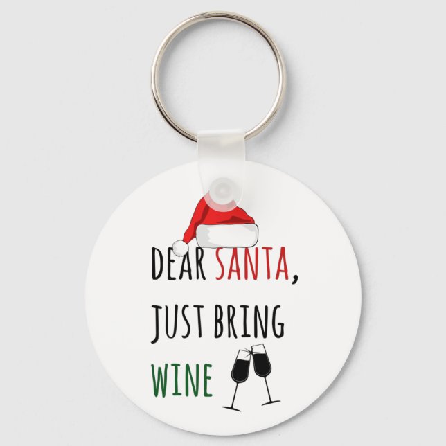 Chaveiro Caros Papais noeis, Tragam Um Natal Engraçado (Frente)