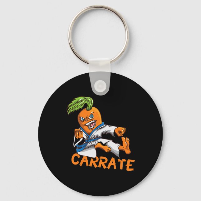 Chaveiro Carrate Engraçado Carrot Karate Mail Arts Mart (Frente)