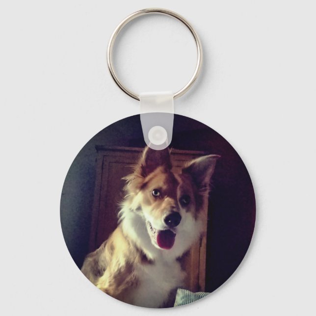 Chaveiro Carregar a sua fotografia personalizada de estimaç (Frente)