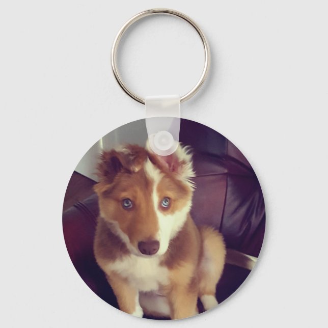 Chaveiro Carregar a sua fotografia personalizada de estimaç (Frente)