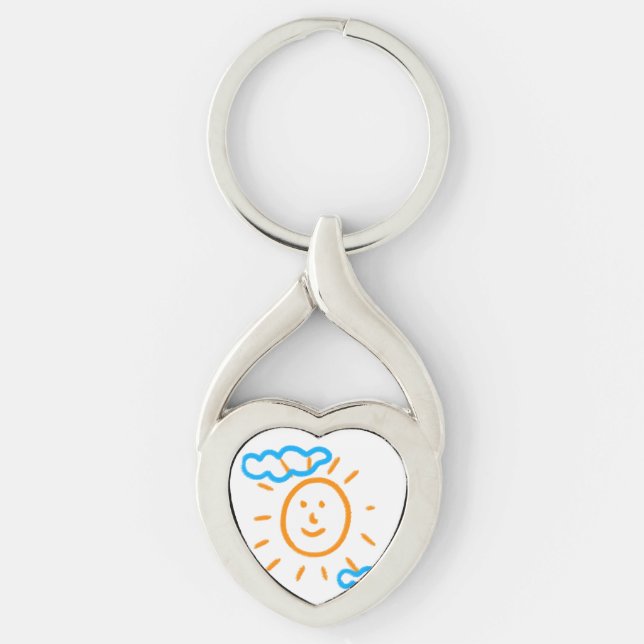 Chaveiro Carregar Crianças de Desenho Transformando Trabalh (Frente)