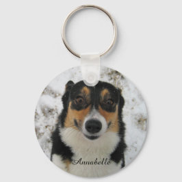 Chaveiro Carregue a Foto do Cachorro com o Nome