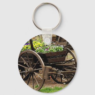 Chaveiro Carrinho de Flores
