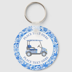 Chaveiro Carrinho de Golfe Turtles Preppy