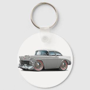 Chaveiro Carro 1956 Cinzento-Branco de Chevy Belair