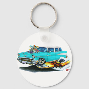 Chaveiro Carro 1957 de turquesa do nómada de Chevy