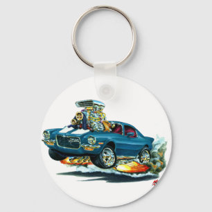 Chaveiro Carro 1970-72 Azul-Branco de Camaro