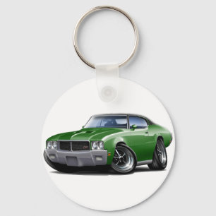 Chaveiro Carro 1970-72 superior preto verde de Buick GS