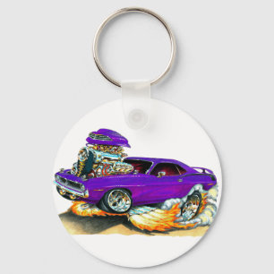 Chaveiro Carro 1970 do roxo de Plymouth Cuda