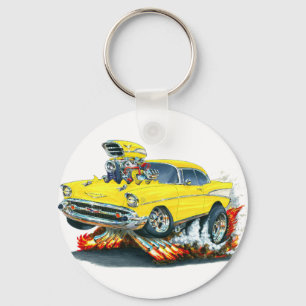 Chaveiro Carro Amarelo Chevy Belair 1957