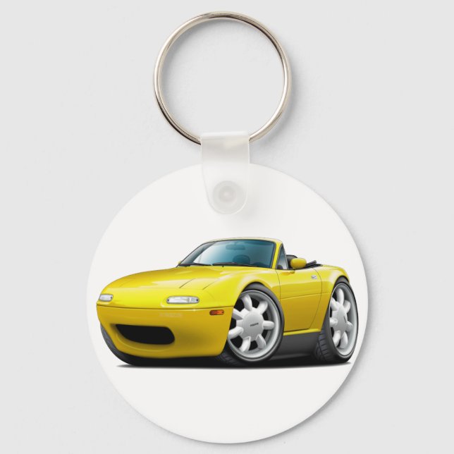 Chaveiro Carro Amarelo Miata 1990-98 (Frente)