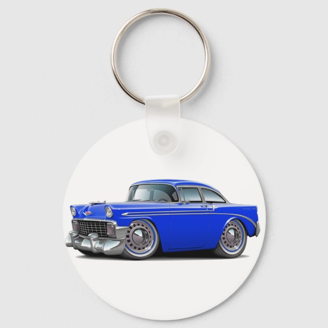 Chaveiro Carro Azul Chevy Belair 1956 (Frente)