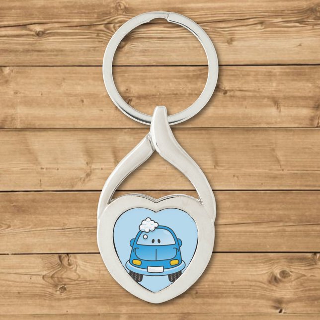 Chaveiro Carro azul com bolhas (Criador carregado)