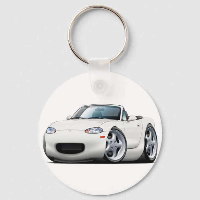Chaveiro Carro Branco Miata 1999-05 (Frente)
