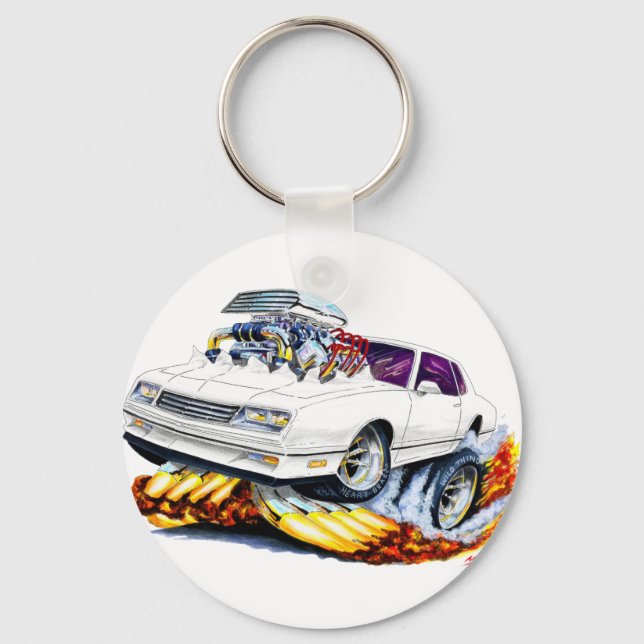 Chaveiro Carro Branco Monte Carlo 1986-88 (Frente)