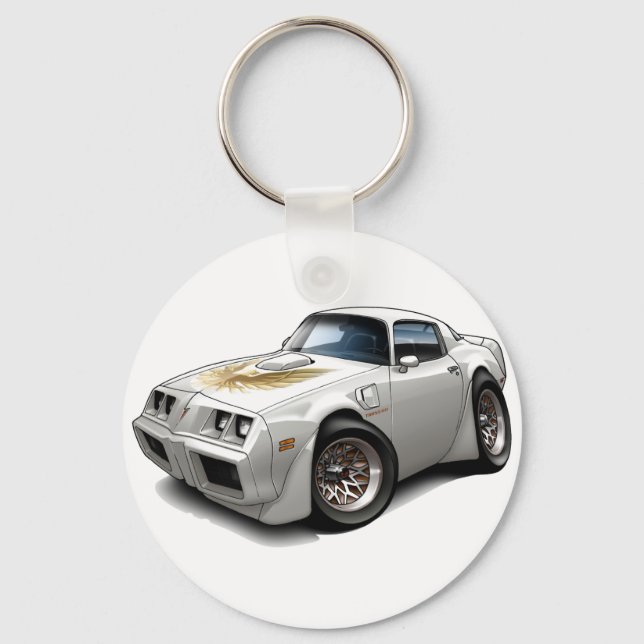 Chaveiro Carro Branco Trans Am 1979-81 (Frente)