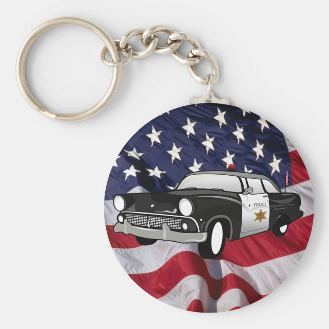 Chaveiro Carro da Polícia dos Estados Unidos da América 59 (Frente)