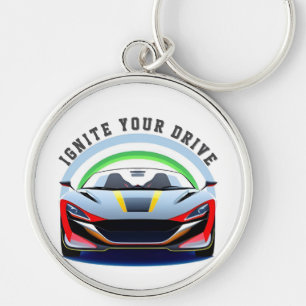 Chaveiro Carro de Corrida com Design Dinâmico
