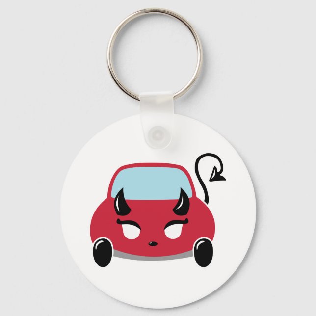 Chaveiro Carro Diabo Kawaii (Frente)