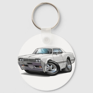 Chaveiro Carro do branco do cutelo de 1966 velhos