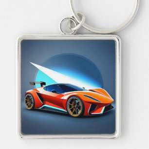 Chaveiro Carro Esportivo Elegante Com Design Moderno