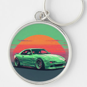 Chaveiro Carro Esportivo Verde Luxo Corrida para Amantes de