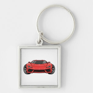 Chaveiro Carro Esportivo Vermelho