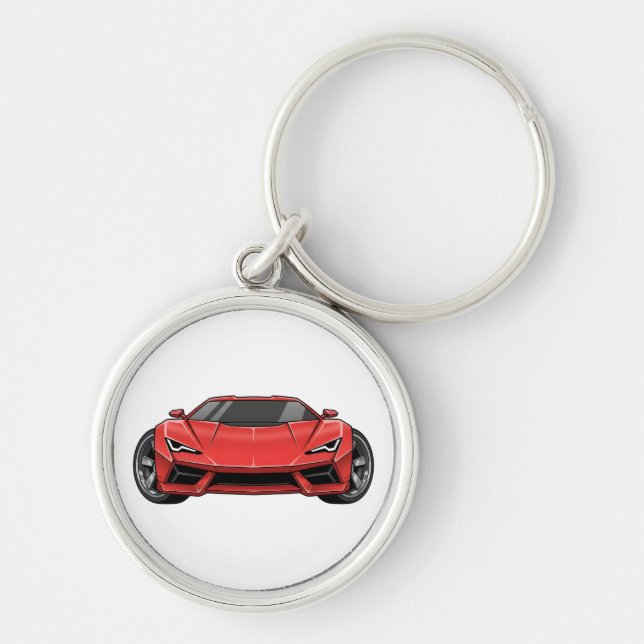 Chaveiro Carro Esportivo Vermelho (Frente)