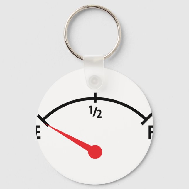 Chaveiro carro indicador do reservatório de combustível vaz (Frente)