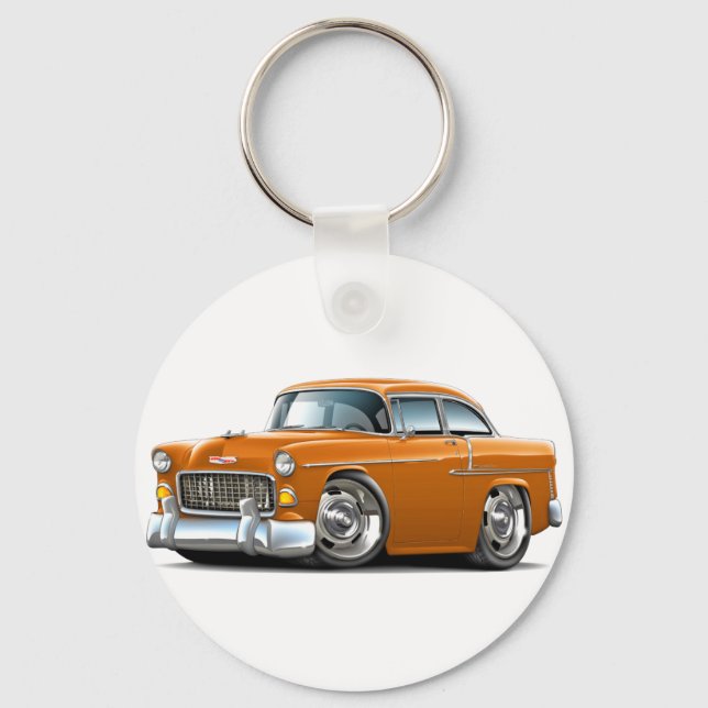 Chaveiro Carro Laranja Chevy Belair 1955 (Frente)